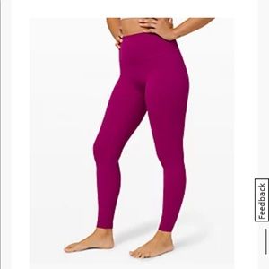 Lululemon Deep Fushia Align leggings